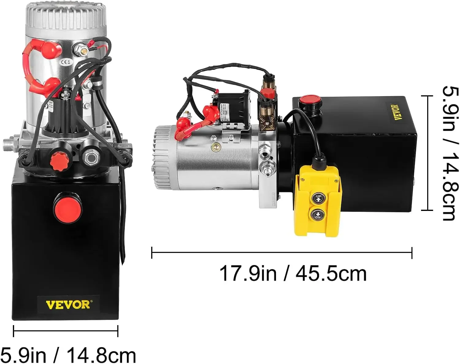 Hydraulic Pump 4 Quart Double Acting for Dump Trailer Car Lifting