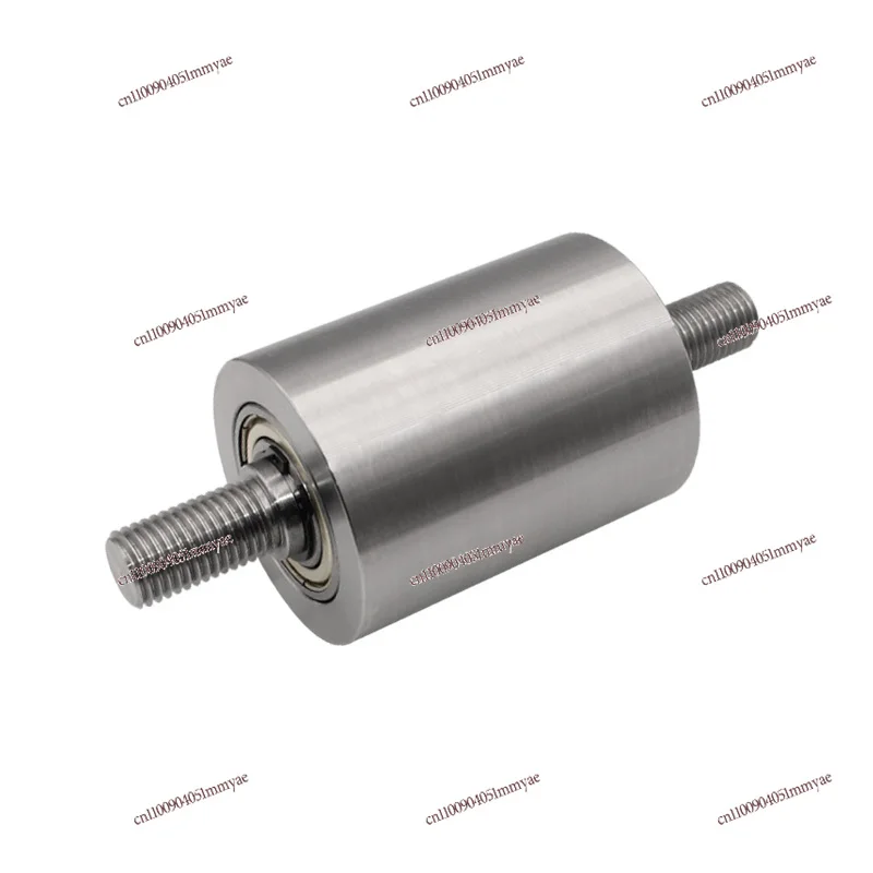 

Idler Wheel for Belt with Axis Double Head Flat Double Bearing Roller Belt Grinder Iron Wheel Driven Wheel Unpowered Pressing