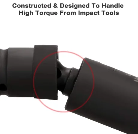 1/3PCS 360 Degree Swivel Knuckle Joint Air Impact Socket Adapter Wobble Retractable 1/2 3/8 1/4 Inch for Pneumatic Wrench Tool