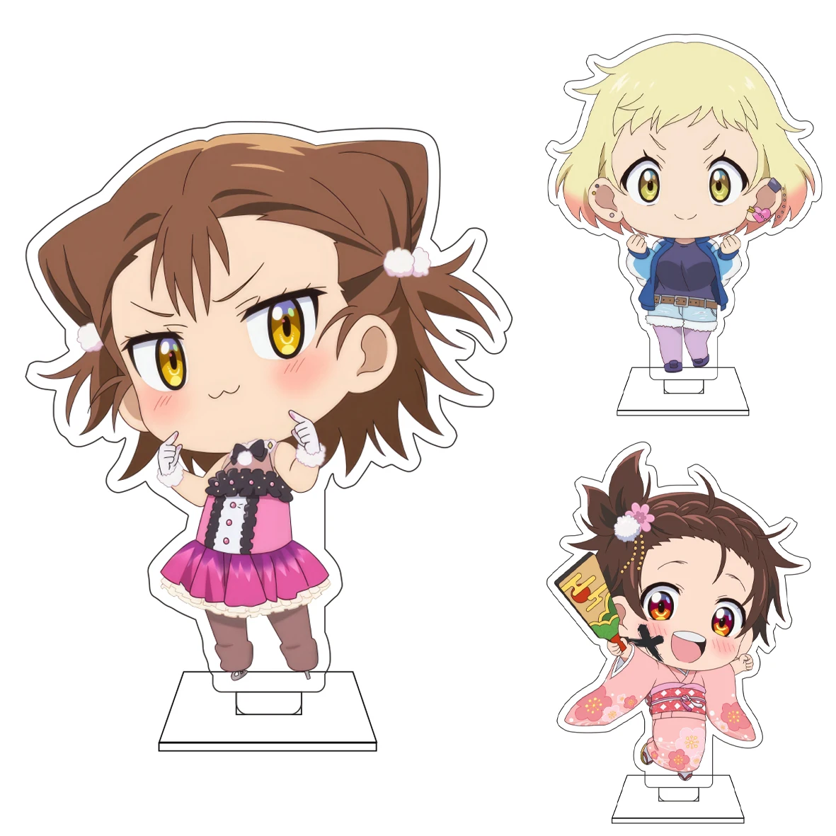 

10CM Anime Medalist Cosplay Cute Acrylic Figure Stand Plate Kago Meiko Aoi Roji Owari Inori Ornaments Gifts