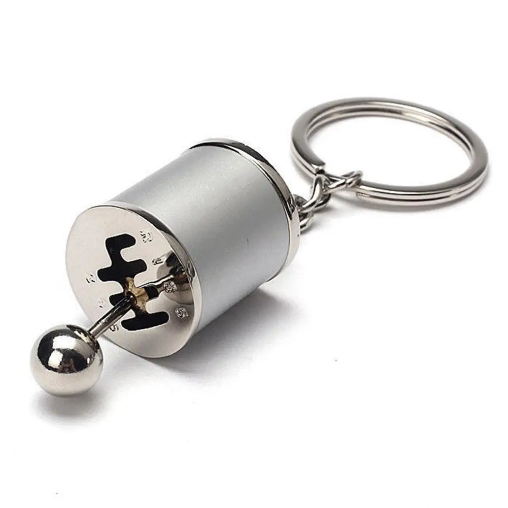 Creative Auto Part Model Gear Shifting Keychain Keyring ADHD Fidget Key Chain