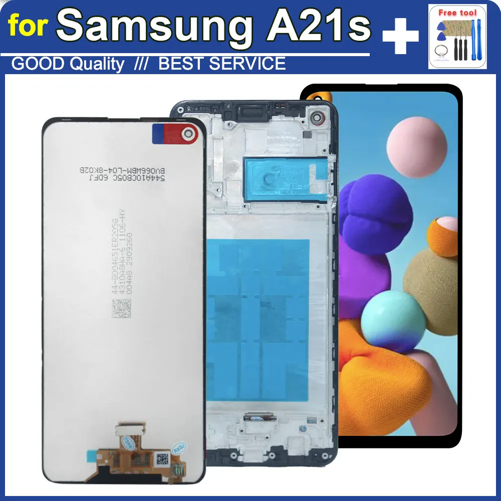 LCD for Samsung Galaxy A21S LCD Display Touch Screen Digitizer Assembly for Samsung A21s A217 Phone LCD Screen Replacement