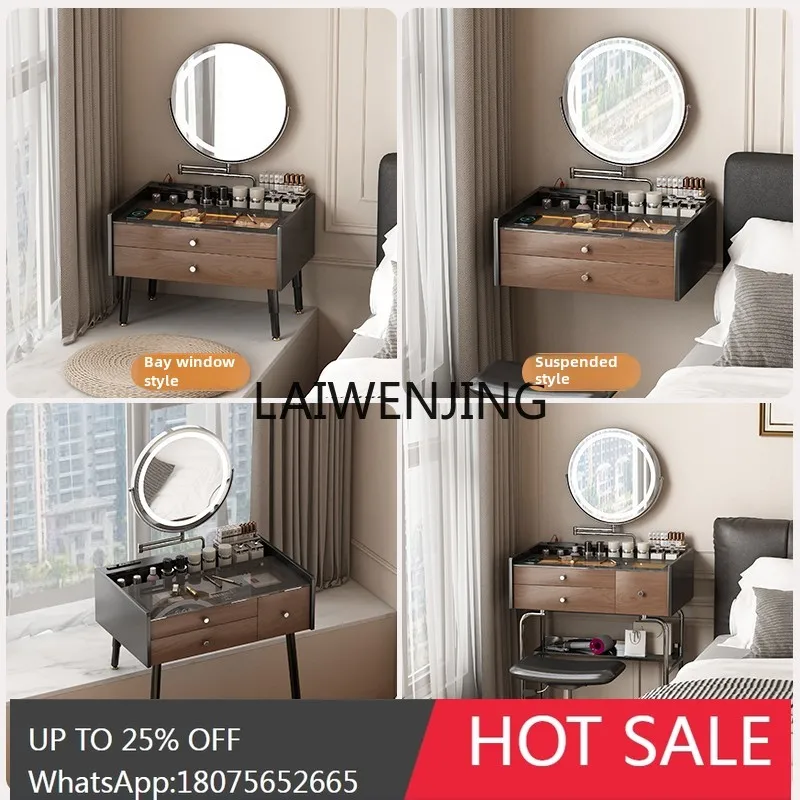 Household dresser rack on bay window dressing table on balcony
