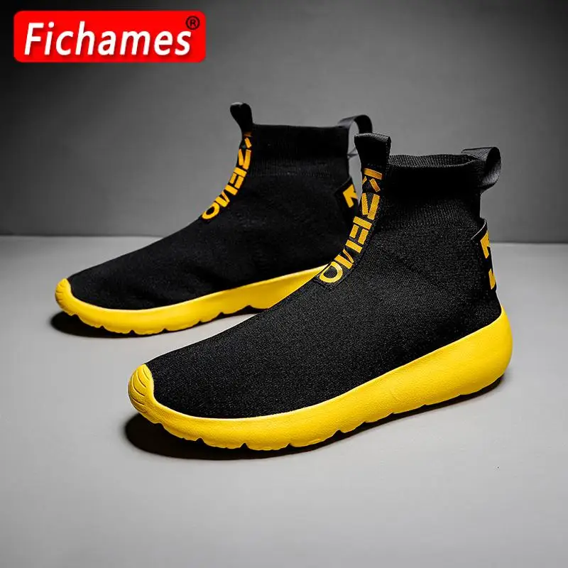 New Mesh Breathable Summer Sneakers Men Flying Weaving Casual Shoes Male Outdoor Jogging Footwear Fashion Street Zapatillas