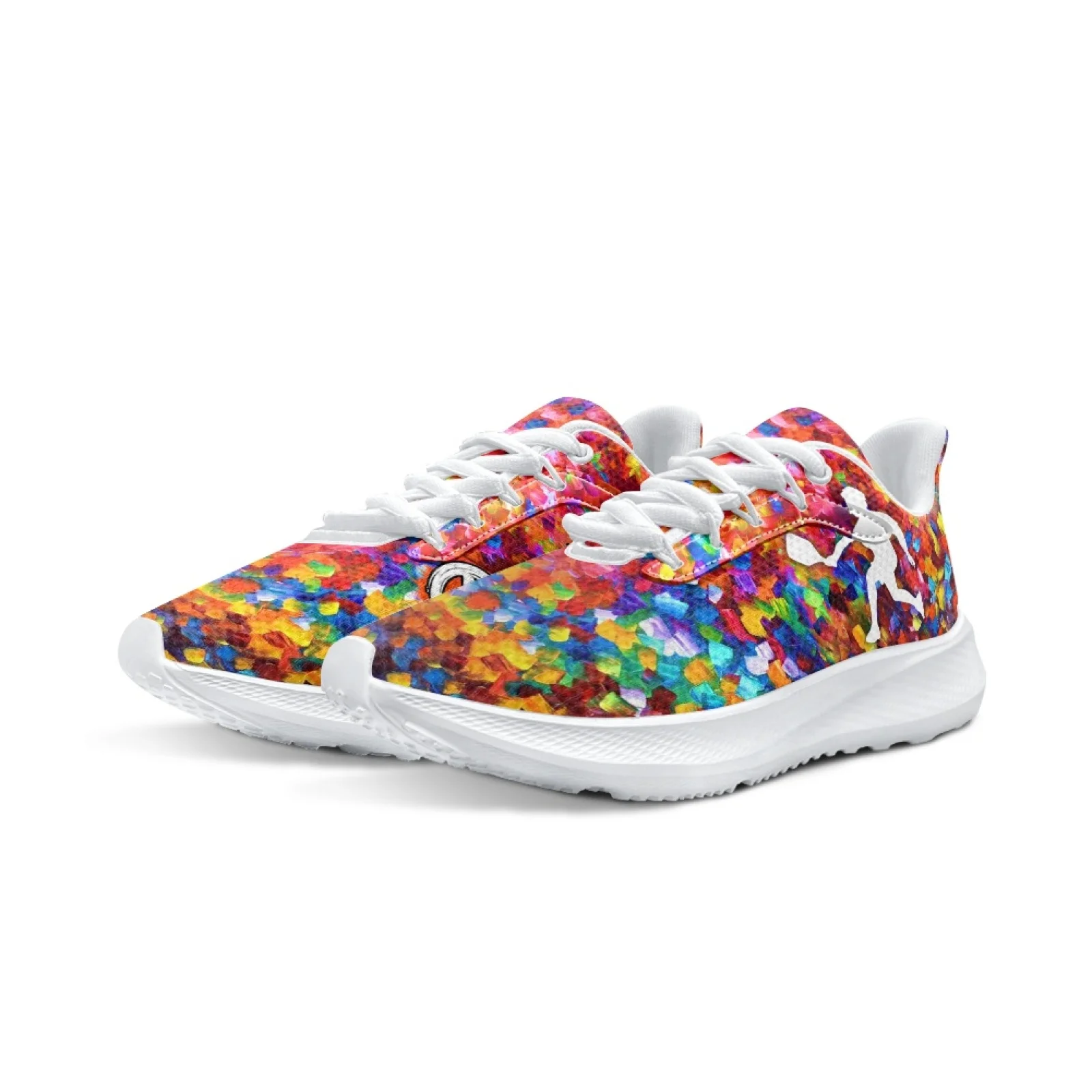 INSTANTARTS Colorful Art Graffiti Running Shoes Pickle Ball Printing Luxury Brand Running Shoes Girls Tennis Shoes Zapatos Mujer