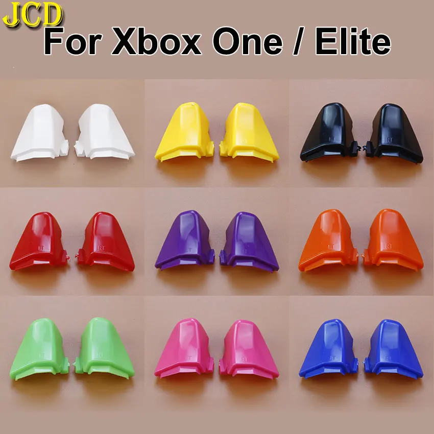 JCD Multi-Color Plastics LT RT Shoulder Triggers Buttons Set For Xbox One Elite Controller Joystick Game Accessories