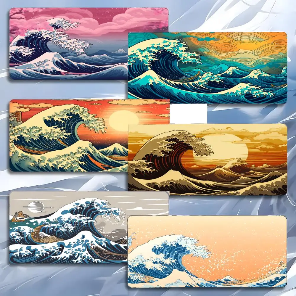 

Japanese Great Wave Art Mouse Pad Mousepad Large Gaming LockEdge Thickened PC Table Desk Mat