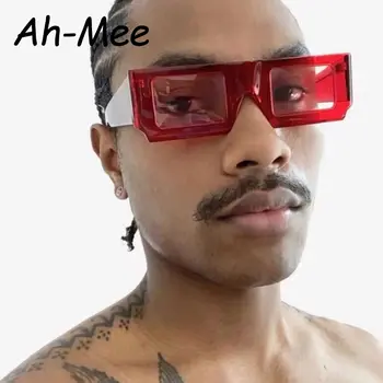 小長方形太陽眼鏡 男女 糖果綠色太陽眼鏡 品牌 Gafas 旅行太陽眼鏡 復古鉚釘復古眼鏡 8 最佳銷售 綠色眼鏡 - №8