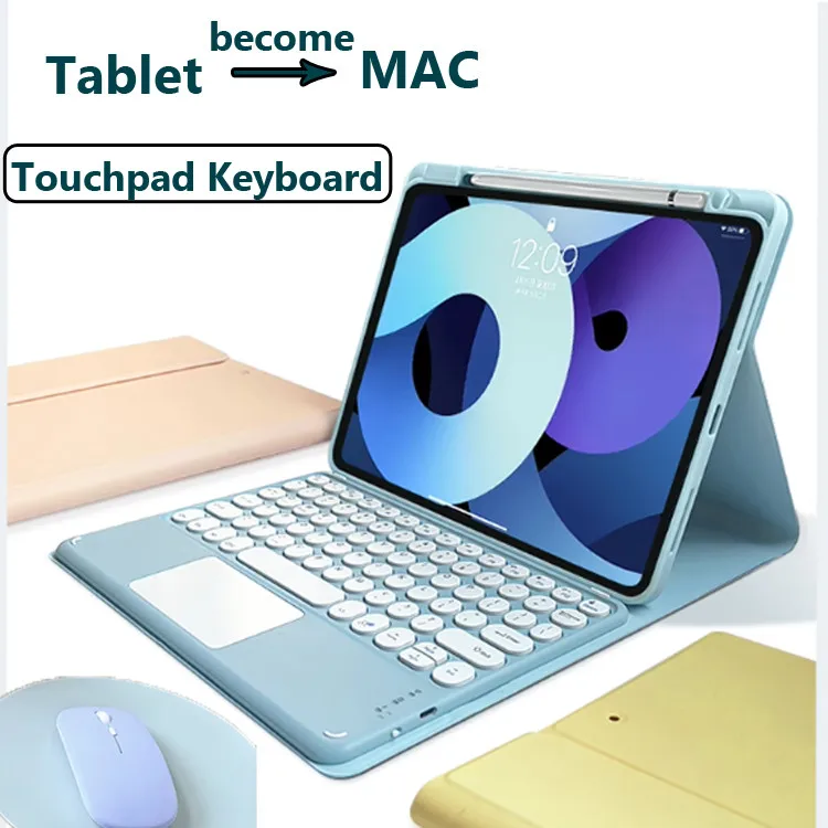 

Чехол-клавиатура ASH для iPad Mini 7 6 Air 11 2024 Air 3 2 1 9,7 5th 6th Air 5 4 10,2 9th 8th 7th 10.9 Folio Cover