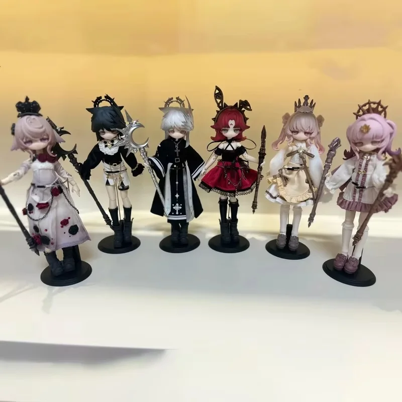 MJD ルナロアシリーズ 非食用ブラインドボックス 1/8スケール 可動式アクションフィギュア コレクタブルデスクトップトイ 可動関節付き かわいい