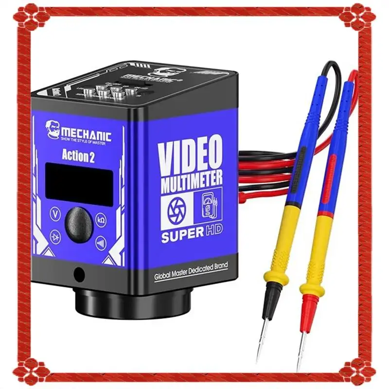 Consegna in 24 ore MECCANICO Tipo-C Interfaccia Uscita USB 4K Azione 2 Microscopio Video Multimetro 1080P 60FPS Per Strumenti di Riparazione PCB S