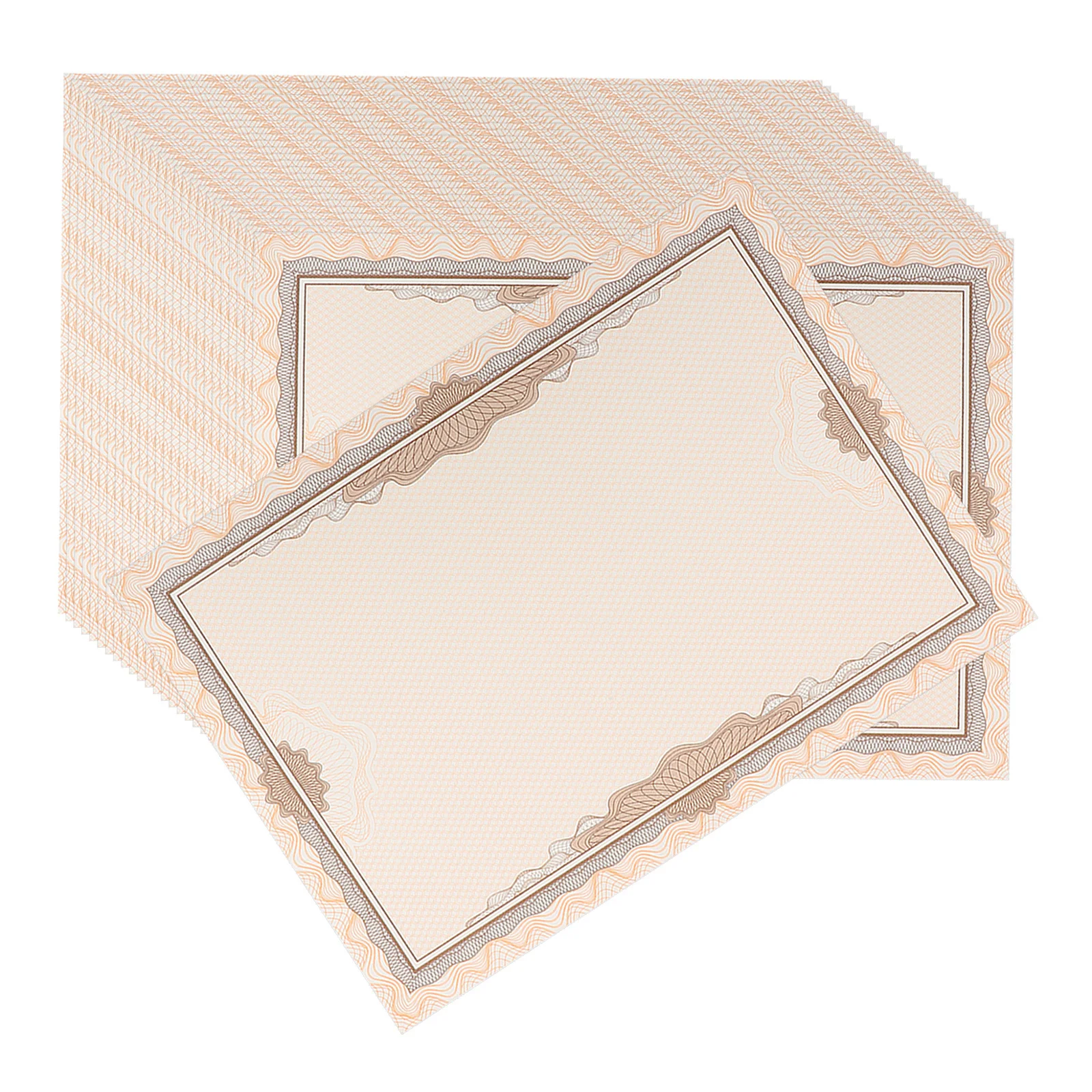 100 ورقة من ورق شهادة الشرف، ورق دبلوم فارغ، بطانة رائعة للشهادات القابلة للطباعة، جائزة المدرسة للدبلومات الأكاديمية