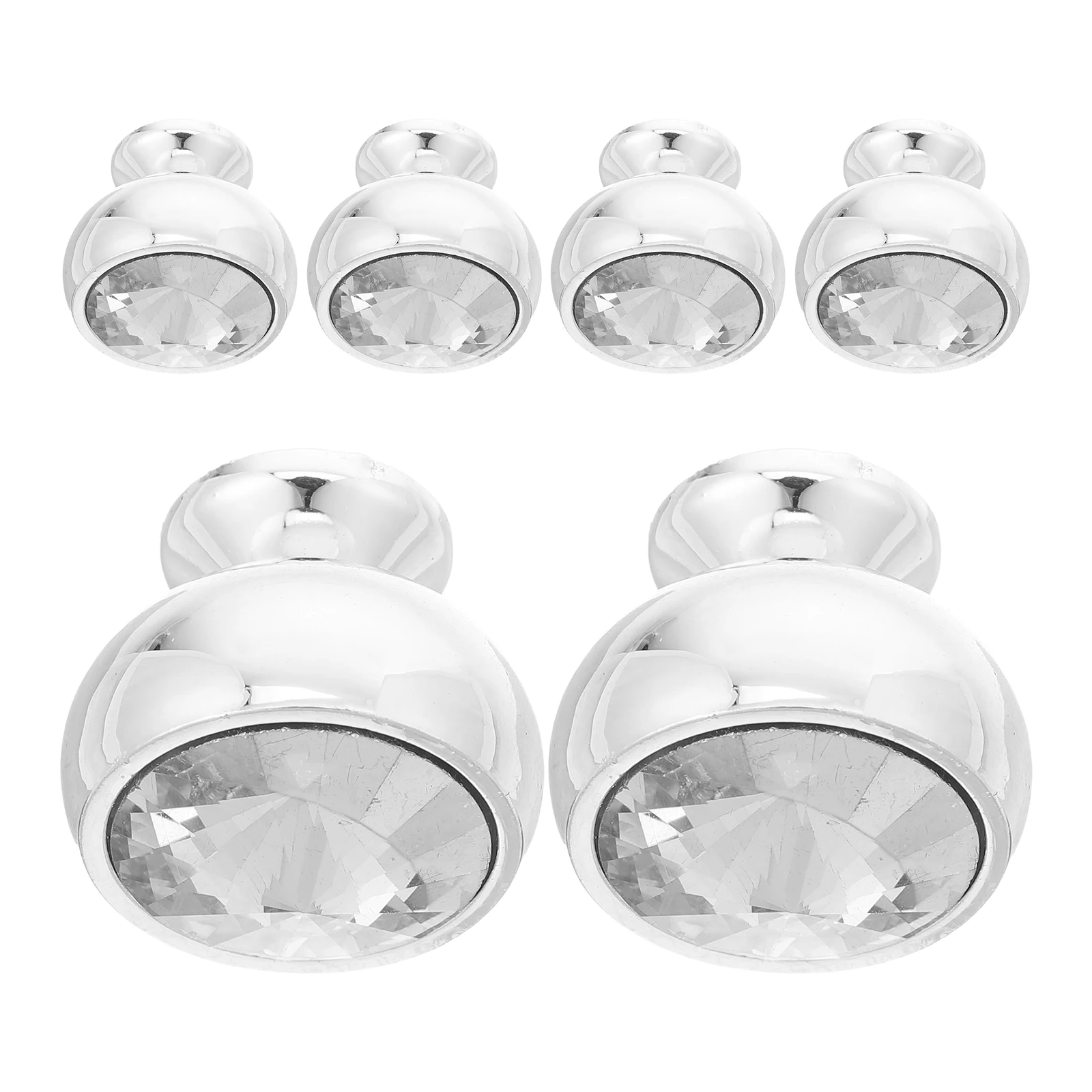 

6 Pcs Crystal Handle Dresser Acrylic Furniture Drawer Pulls Replacement Modern Wardrobe Door Handles Cabinet Pulls