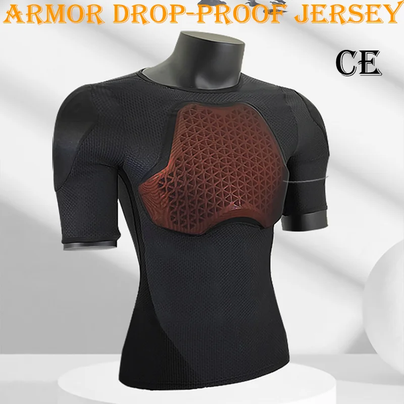 KUUVI Motorcycle Chest Guard Jacket-Adjustable Offroad Cycling Armor, Ski&Sports Protection Gear with Breathable Impact Support