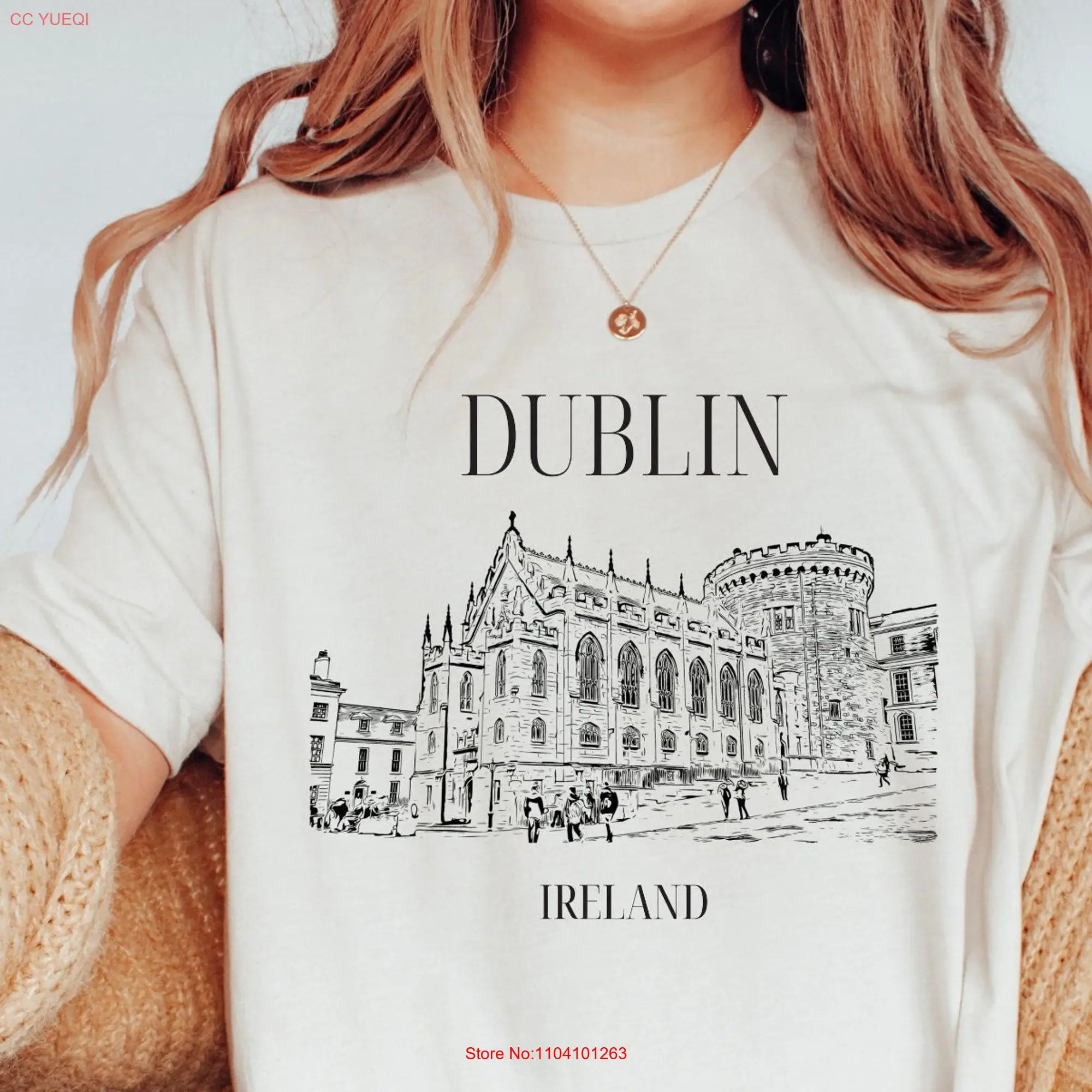 Dublin Ireland T Shirt UK Travel Irish long or short sleeves