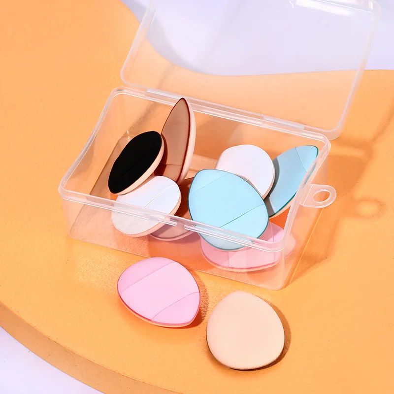 5 Pcs Mini Finger Puff Foundation Powder Detail Makeup Sponge Face Concealer Cream Blend Cosmetic Accessories Makeup Tools