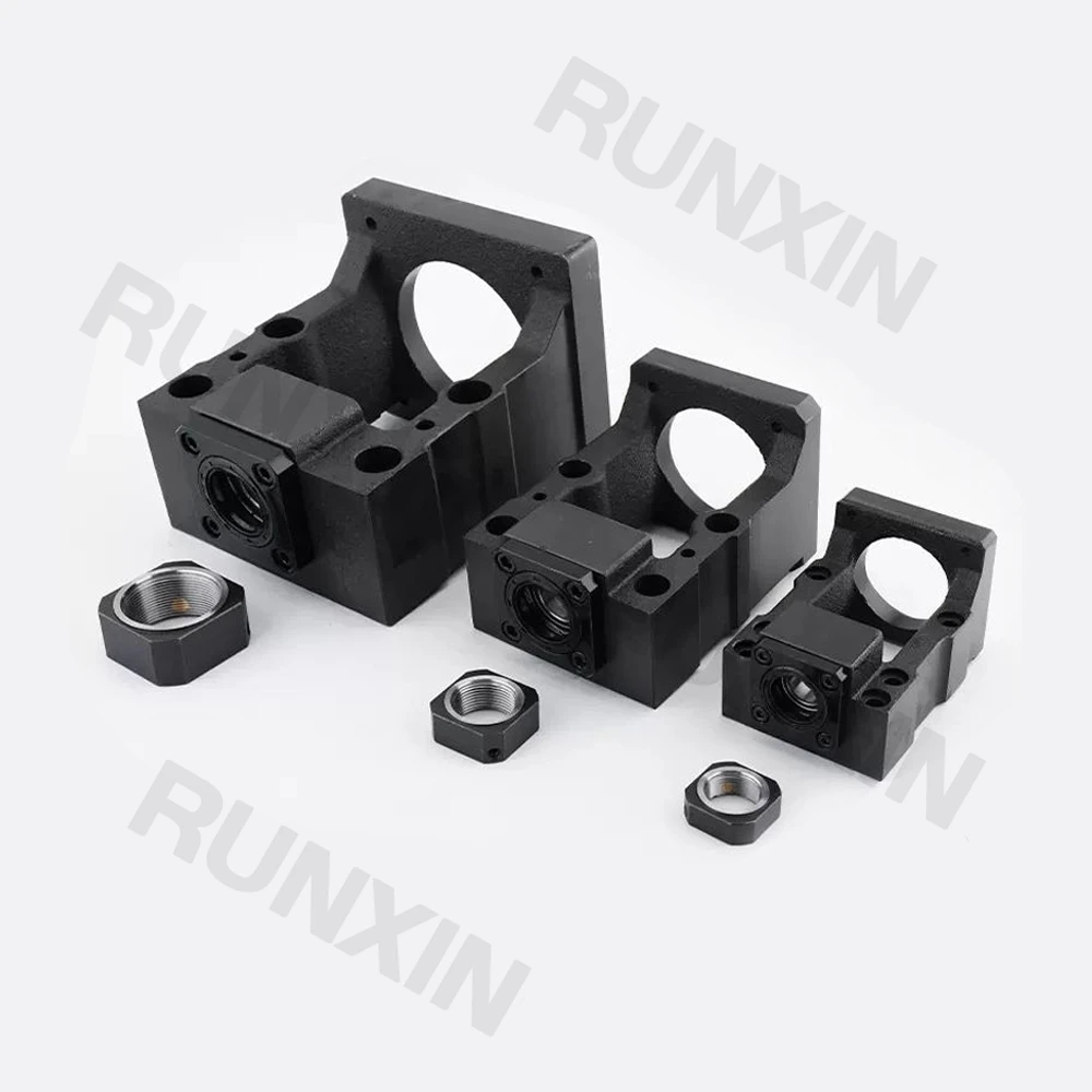 RXTNC 1Pcs HM15-57 HM15-60 HM15-80 HM15-86 Servo 57 86 Stepper Motor Seat Fixed End Supports Unit For Ballscrew SFU2005 SFU2010