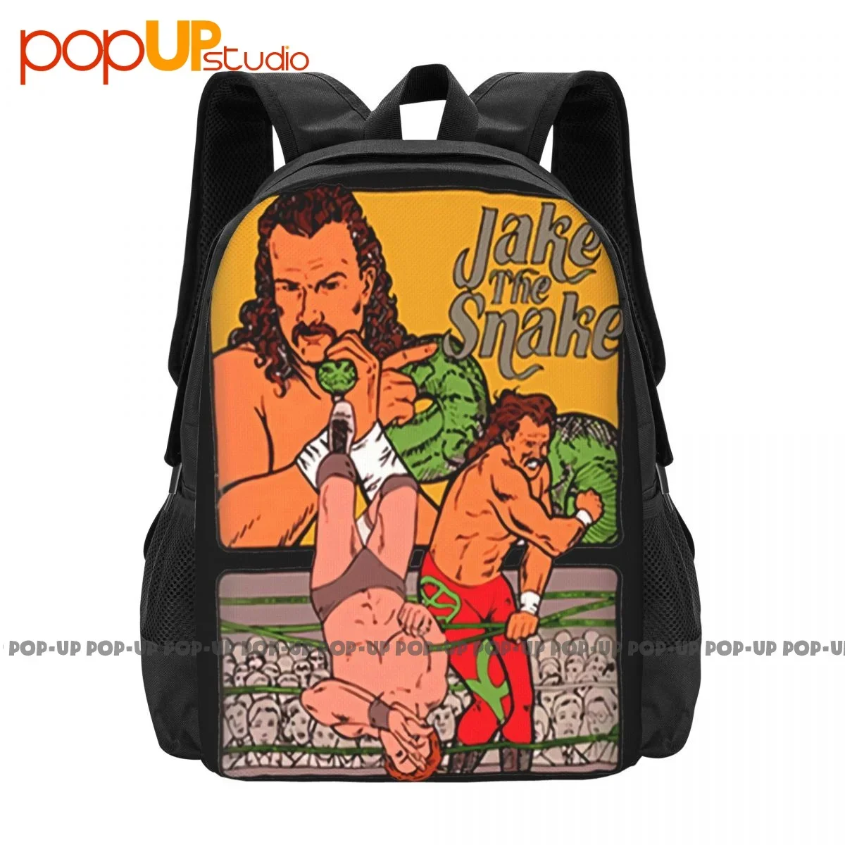 

Jake The Snake Roberts Wrestling Legend Backpack Large Capacity Travel Shoe Bag Sports Bag Outdoor Running