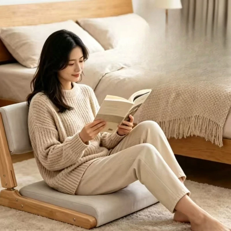 Bay window chair, tatami chair, backrest chair, bedroom balcony lounge  foldable legless