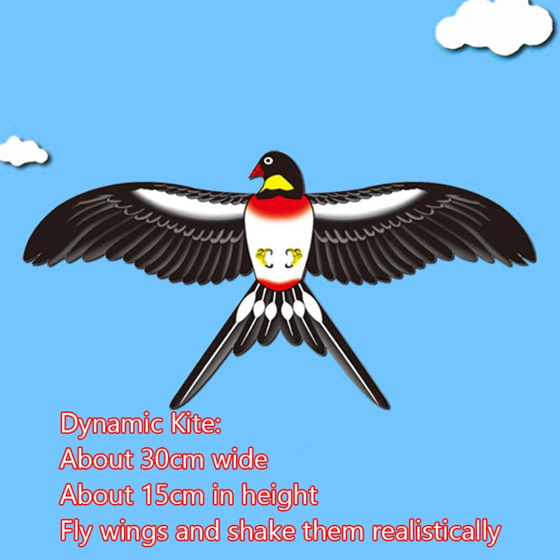 ว่าวการ์ตูนเด็กเบ็ดตกปลาแบบไดนามิกว่าวเบ็ดตกปลาขนาดเล็กนกแก้วว่าวนกนางแอ่น