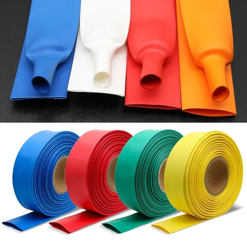 Waterproof Insulated Wire Protect Electric Connect Cable Repair 2:1 Shrink Ratio Heat Shrink Tubing 80mm Dia Polyolefin Sleeve