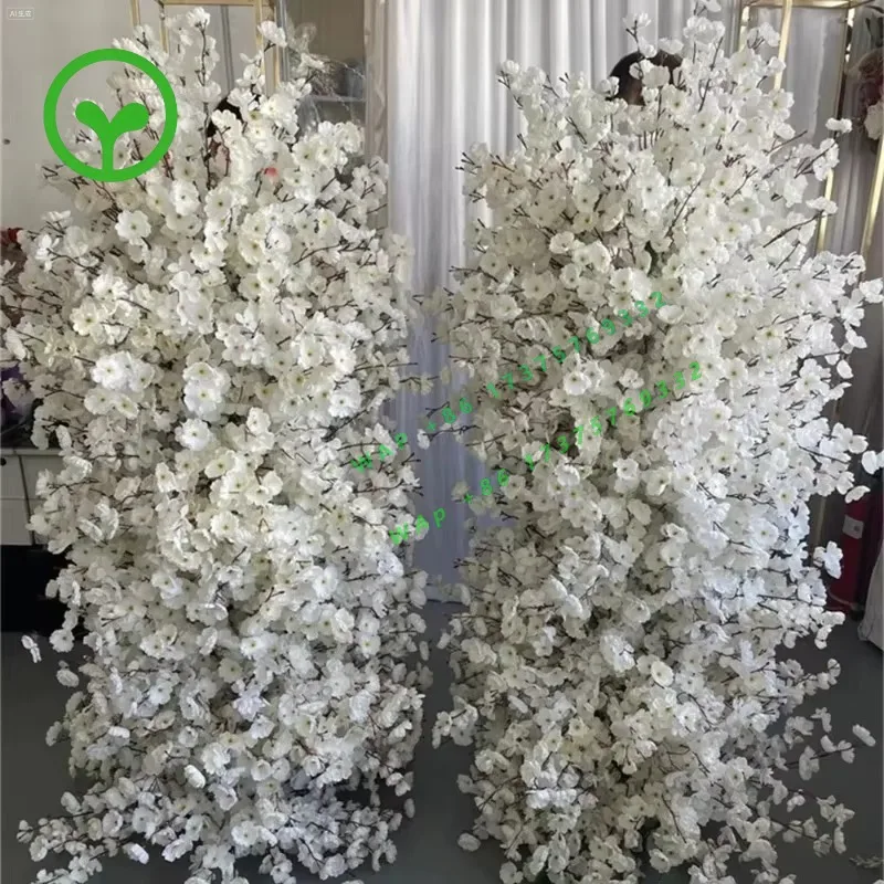 【2026】Wholesale White Cherry Blossom Flower Arch For Wedding Event Entrance Backdrop Decor