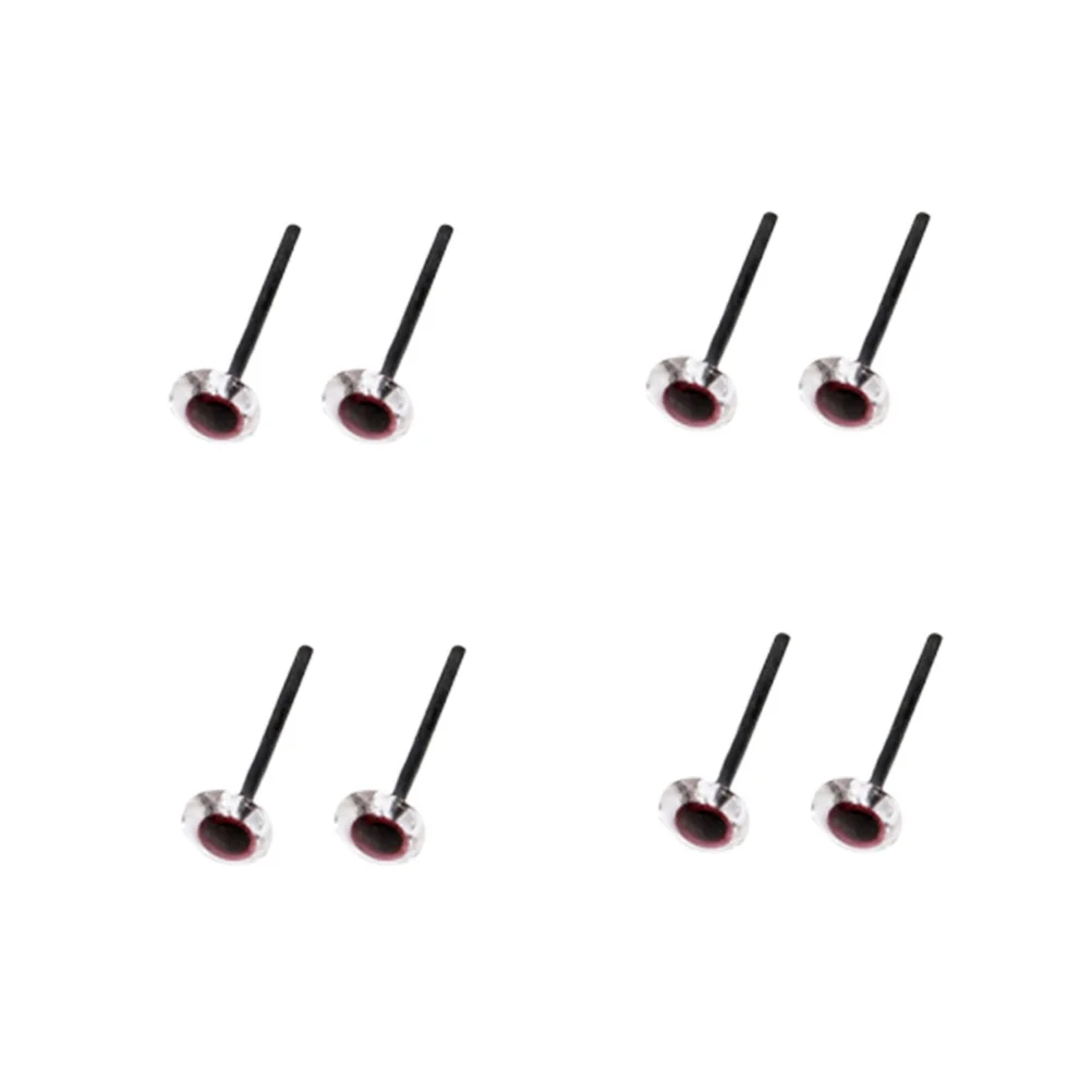 

200 Pairs Diy Transparent Animal Eyes Premium Plastic Safety Eyes For Plush Toys Dolls Crafts Projects 6Mm