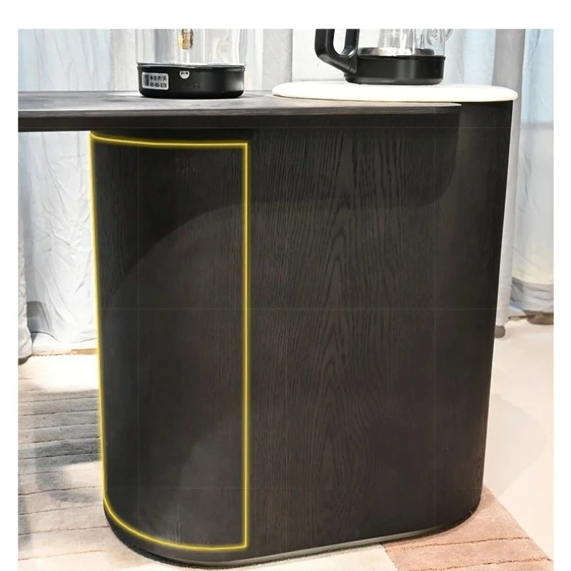 tea table side cabinet auxiliary cabinet, villa multi-function automatic tea cabinet kettle integrated