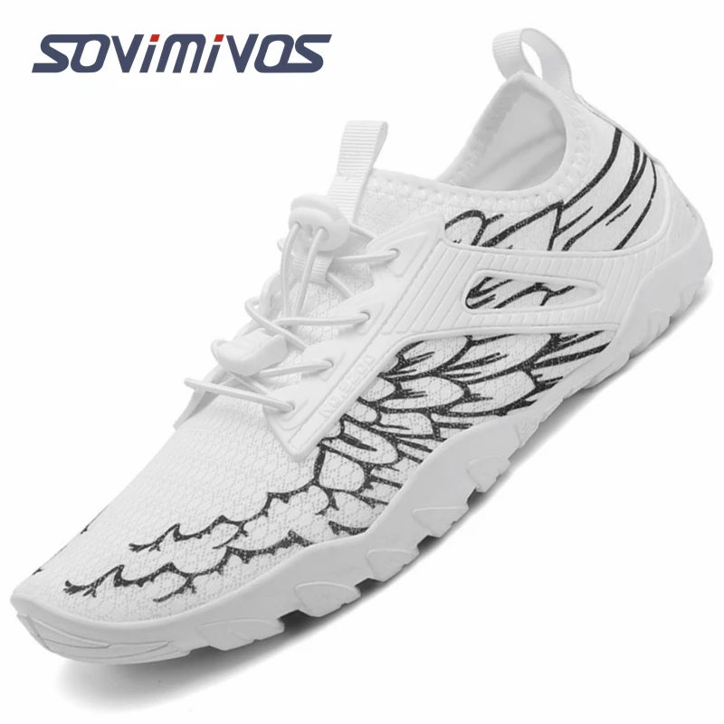 SOVIMIVOS Unisex Beach Water Shoes Quick-Drying Swimming Aqua Shoes Seaside Slippers Surf Upstream Light Sports Water Sneakers