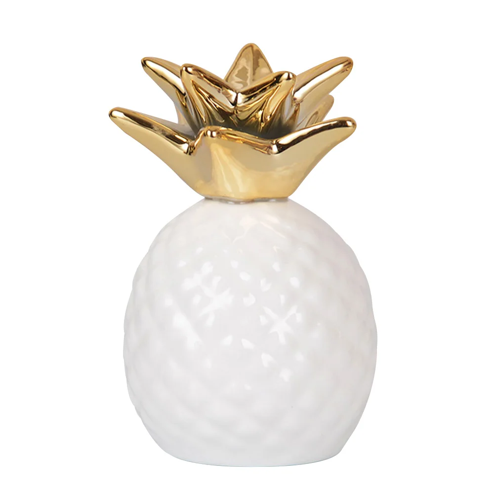 

Creative Coin Bank Pineapple Figurine Piggy Decorative Money Jars Fruits Home Ornament