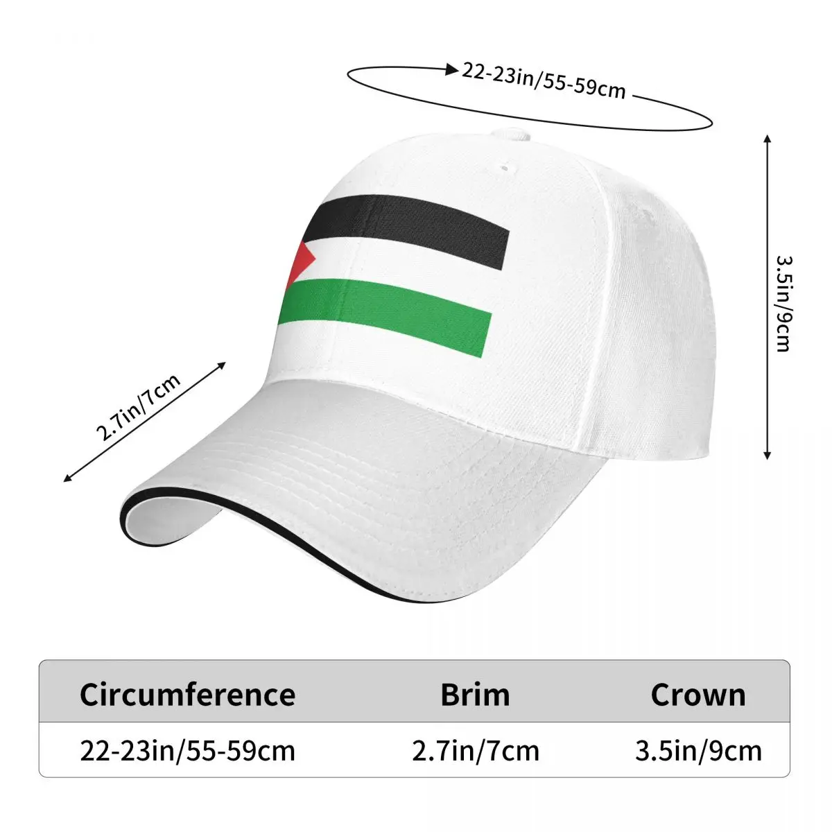 2024 New Arrival Baseball Cap Palestine Merchandise For Unisex Gaza Palestinian Golf Hat Casual Headwear Adjustable