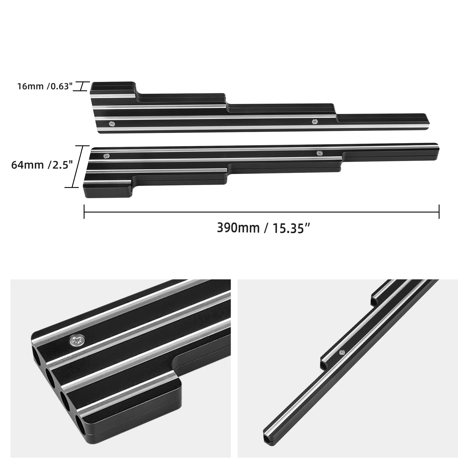 BEVINSEE Aluminium Zündkabelhalterungen für V8 Ford/für V8 Chevy Motoren 352,360,351,351W,351C,351M,400M,390,406,427,428 – Detail 2