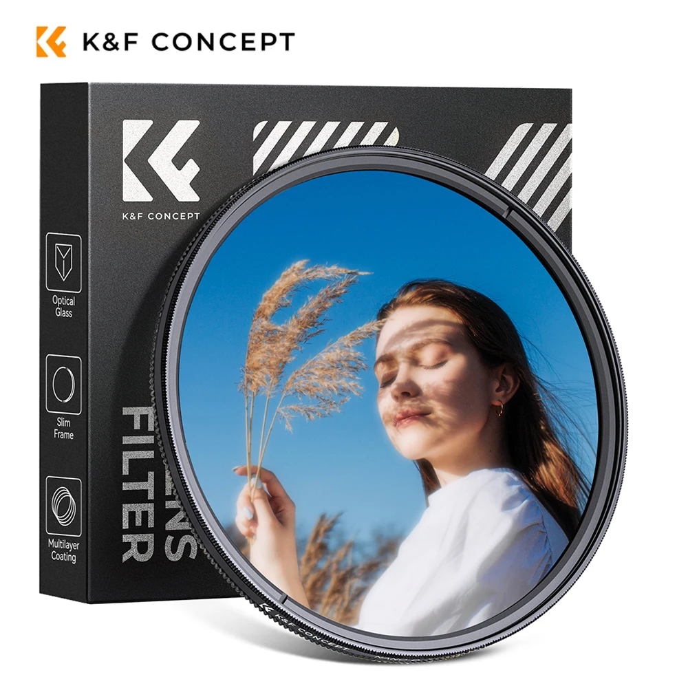 k-fコンセプト-ブラックミスト拡散およびcplフィルター、2in-1円偏光子、37mm、49mm、52mm、58mm、67mm、72mm、77mm、82mm