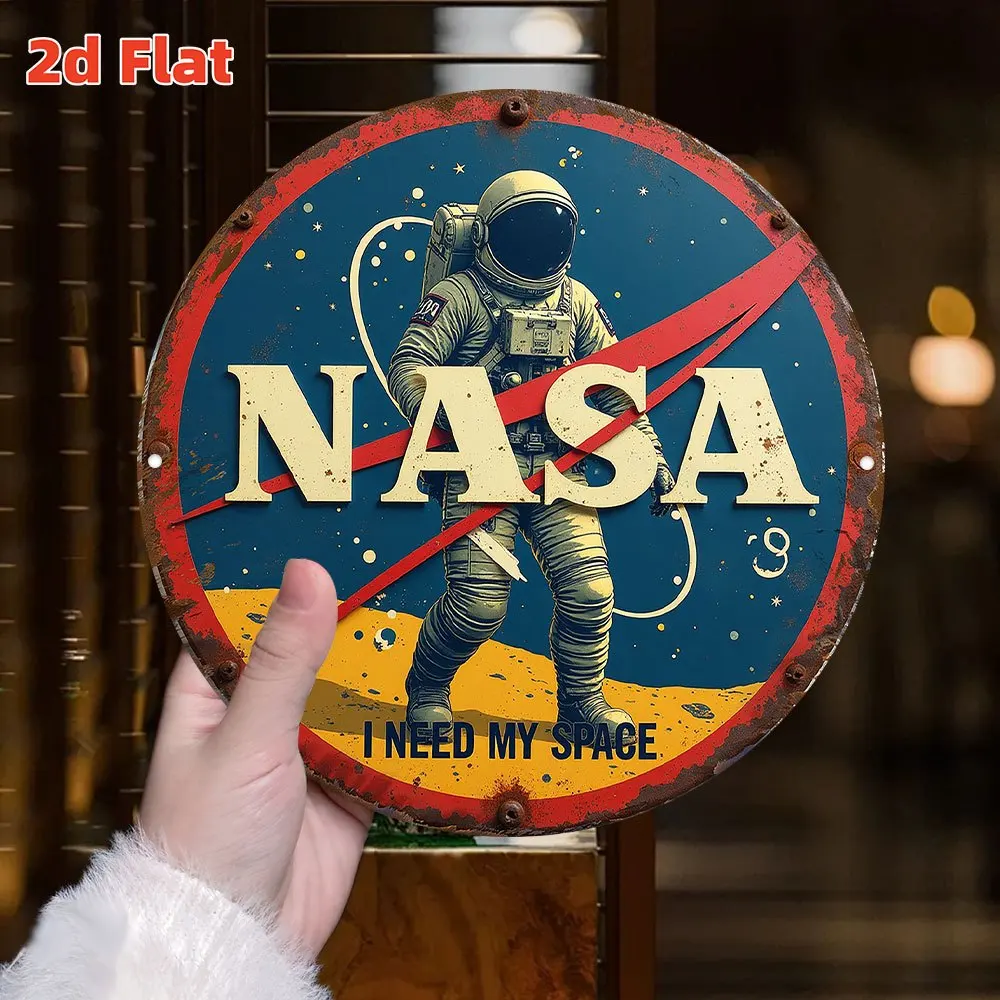 شارة تذكارية لاستكشاف الفضاء ناسا بشعار مسطح ثنائي الأبعاد/عرض مجموعة موضوع تكنولوجيا الفضاء #4