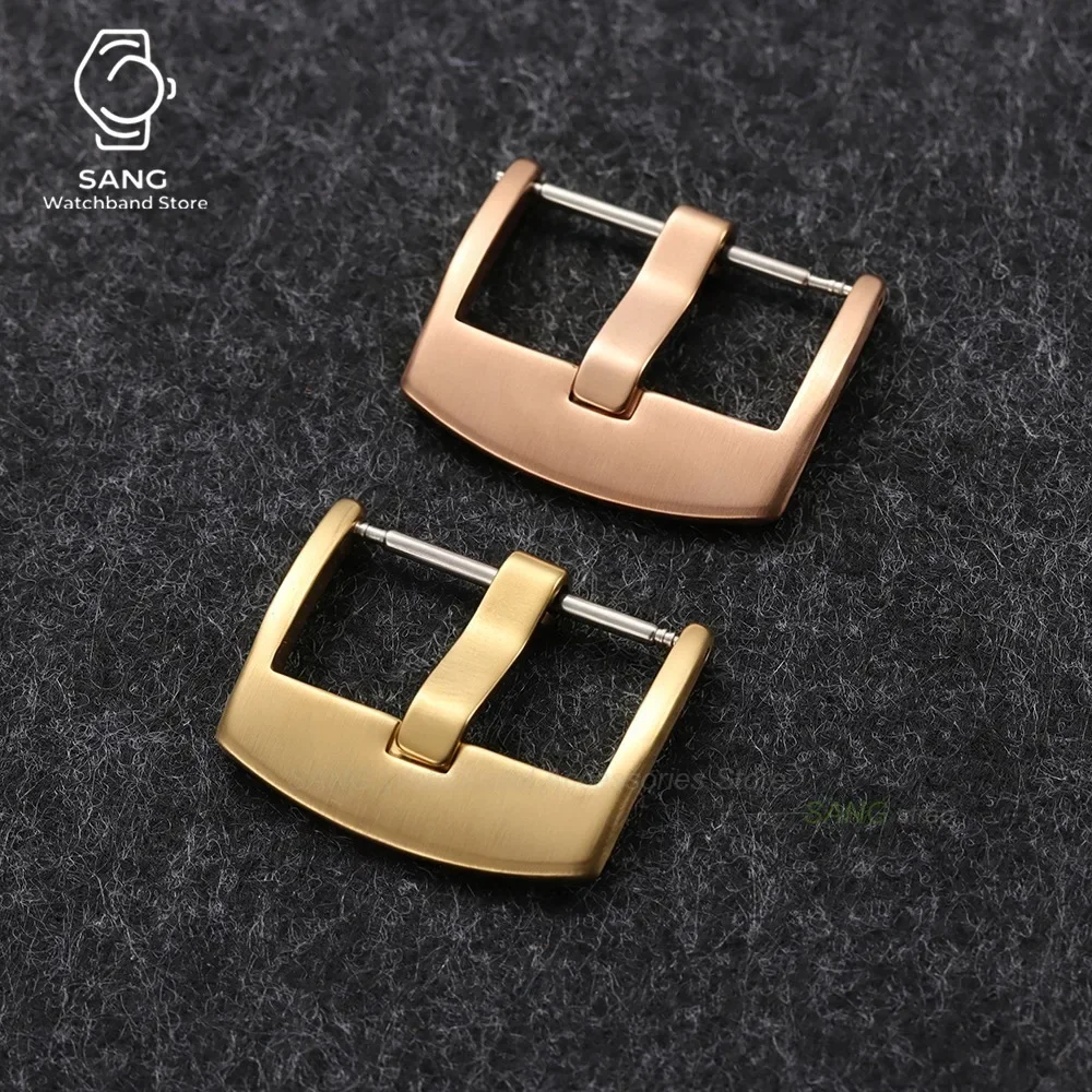 18mm 20mm 22mm Stainless Steel Universal Oil Pressure Pin Clasps Accessories Watch Band Metal Buckle Leather Strap Watch Buckles - view 4