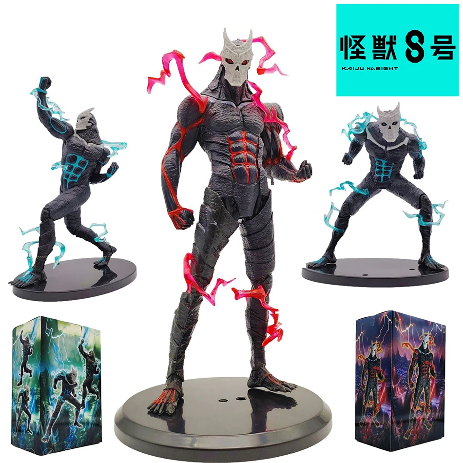 RED New Monster 8 Figure 21cm Kaiju Number Eight Figure Kafka Hibino Stands Monster Form No. 8 Anime Decoration Model Ornaments