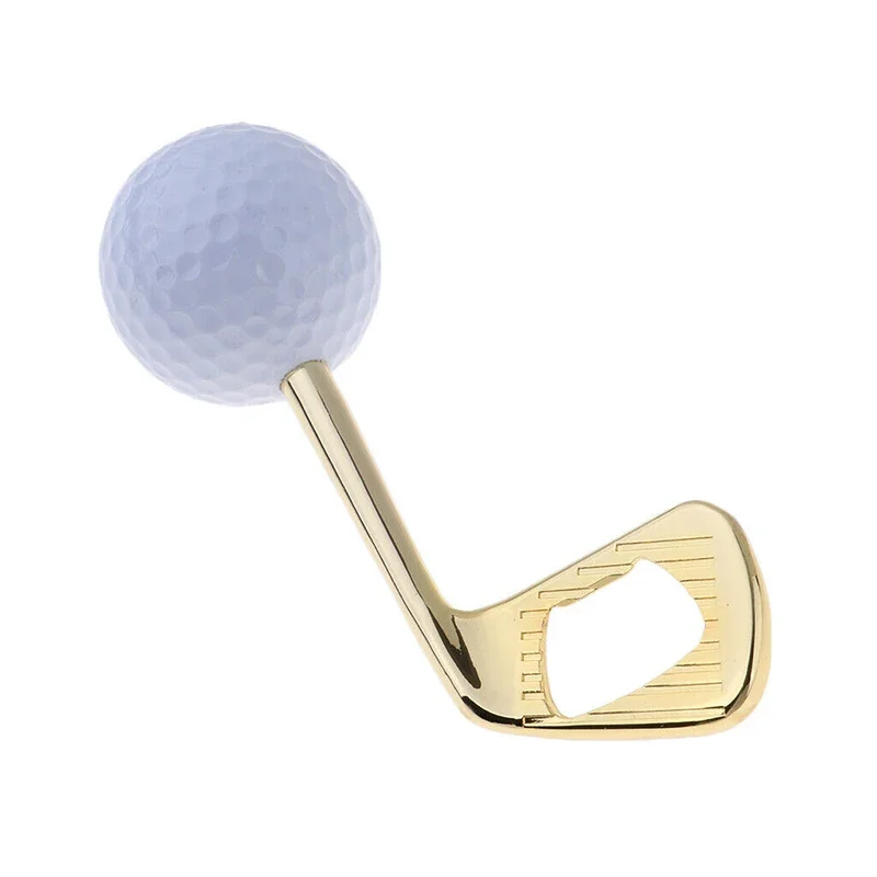 1Pc Novelty Golf Ball Bottle Club Putter Opener Golfer Beer Cap Breaker Birthday Gift Award Golf Lovers Enthusiasts for Bar Home