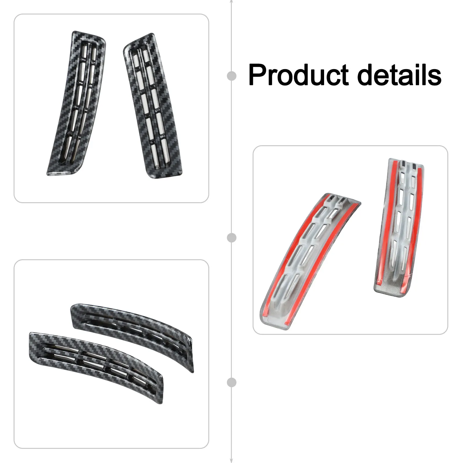 

Car Interior Enhancements A-Pillar Air Vent Car Interior Installation Set Of Two Pieces Comfortable Driving Experience