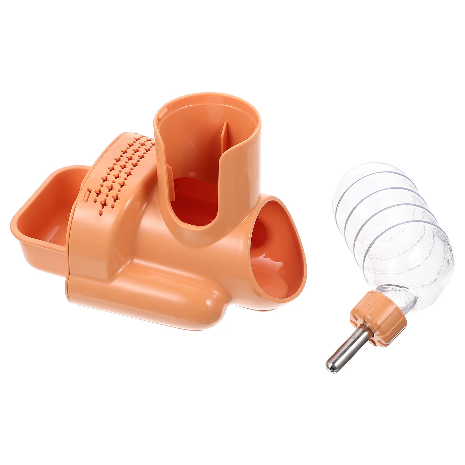 Professional Hamster Feeder Multi-Function Water Bottle Non-Slip Bottom Design Easy Clean Disassemble Leakproof Screw Lid