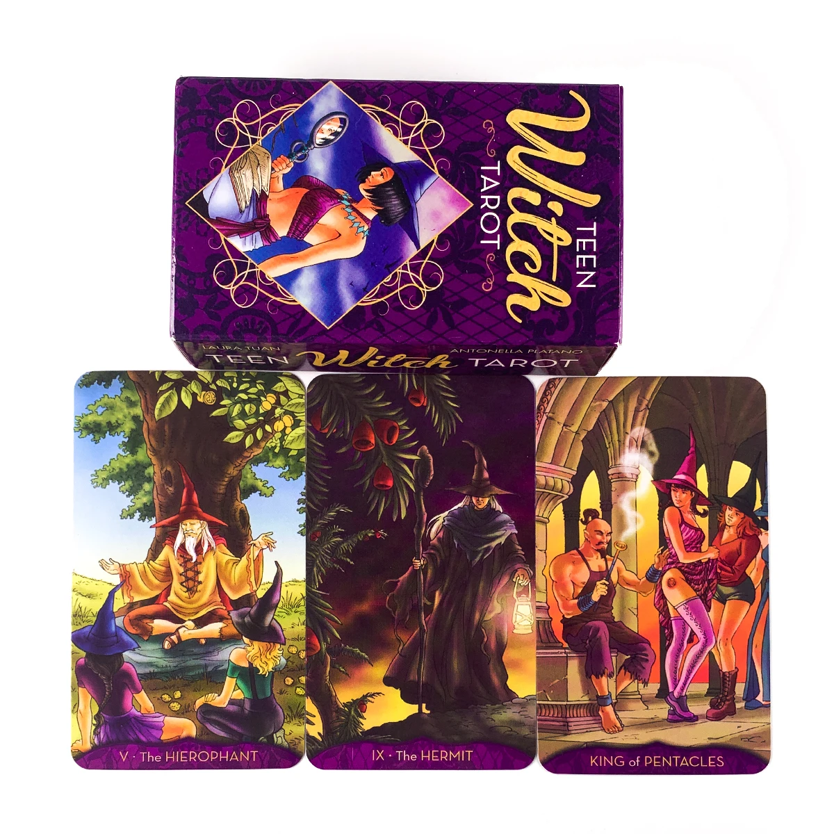 New Teen Witch Tarot Deck English Oracles Cards Mysterious Divination Easy Tarot Cards Game Board Game