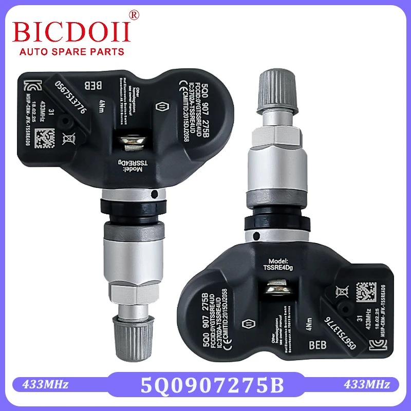 

Car Tire Pressure Sensor Monitoring System TPMS 5Q0907275B For 2014-2020 Audi A3 A4 A5 A6 A7 A8 Q2 Q5 6 Q7 Q8 RS3 RS5 S7 433MHz