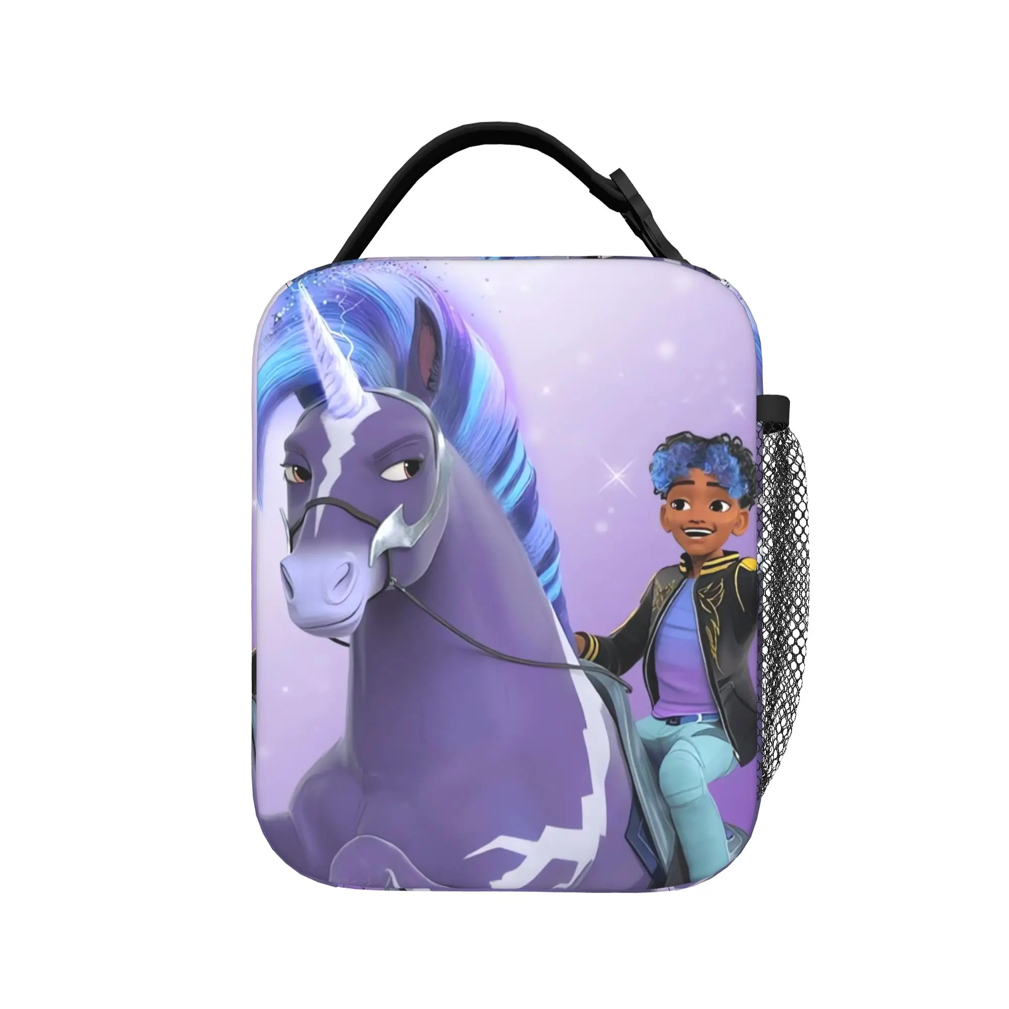 Unicorn Academy Lunch Bag  School Lunch Box For Unisex Fun Print Tote Food Bags Waterproof Portable Insulated Cooler Bag