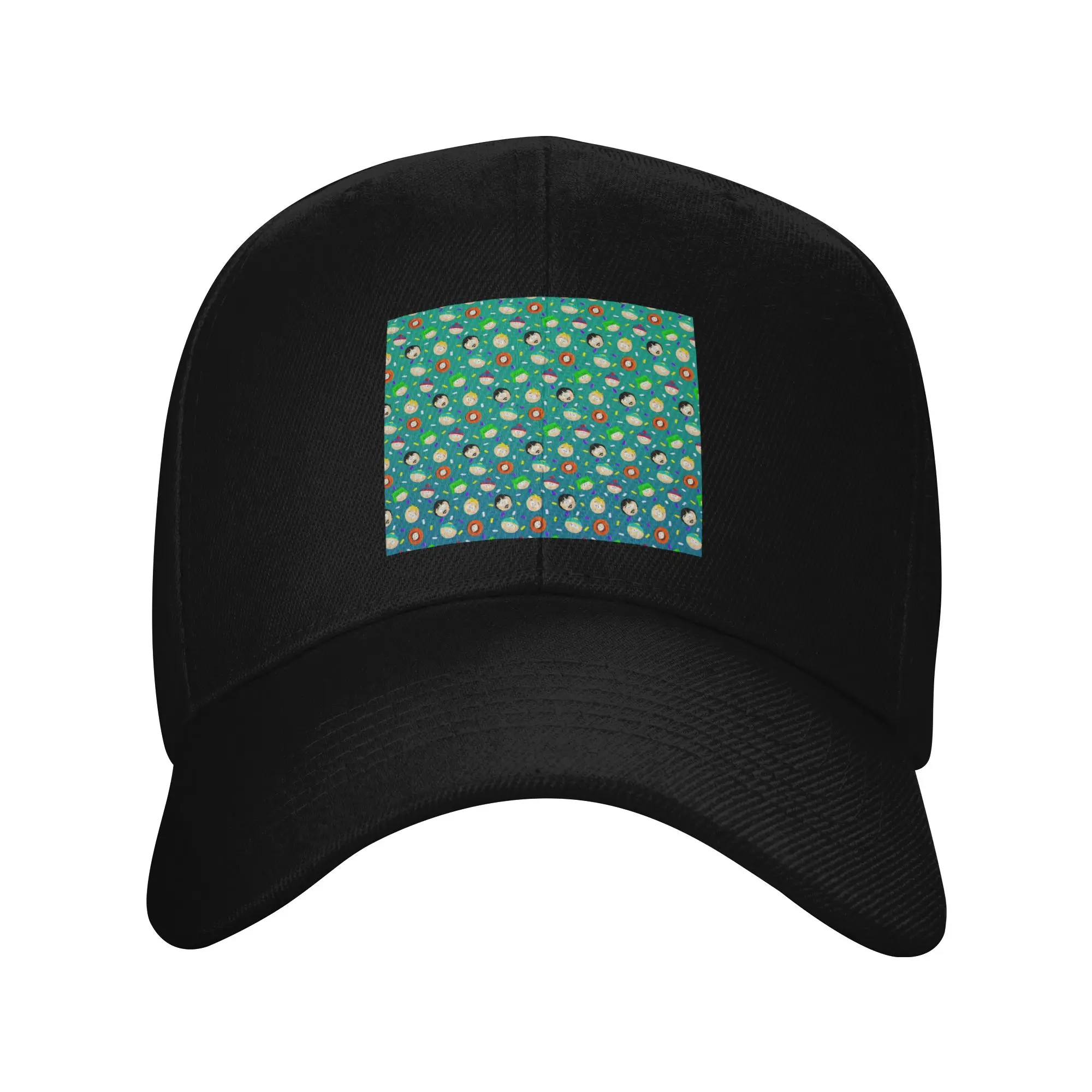 South Park Pattern Trendy Baseball Cap Outdoor Workout Everyday Cap Dad Hat