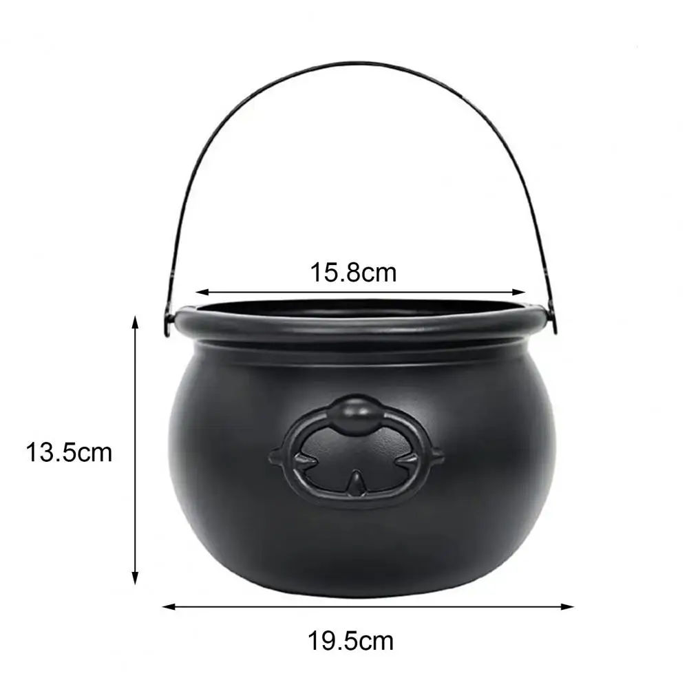 Mini Halloween Candy Bucket Pot Ornament Witch Skeleton Cauldron Holder Jar Trick Or Treat Halloween Party Decor Props Kids Toy