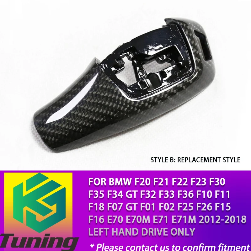 Shift Knob Cover for BMW F20 F21 F22 F23 F30 F35 F34 GT F32 F33 F36 F10 F11 F18 F07 GT F01 F02 F25 F26 F15 F16 Low Version LHD