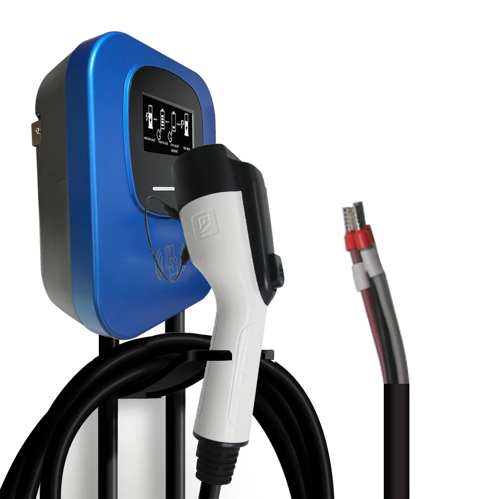 جديد Wallbox EV شاحن 32A GBT نوع للسيارات الكهربائية المحمولة EVSE كابل شحن 5 متر CEE التوصيل