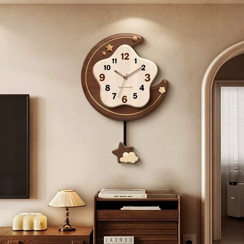 Vintage Luxury Wall Watch Living Room Modern Design Creative Wall Watch Minimalist Aesthetic Reloj Pared Ornaments Home Decor