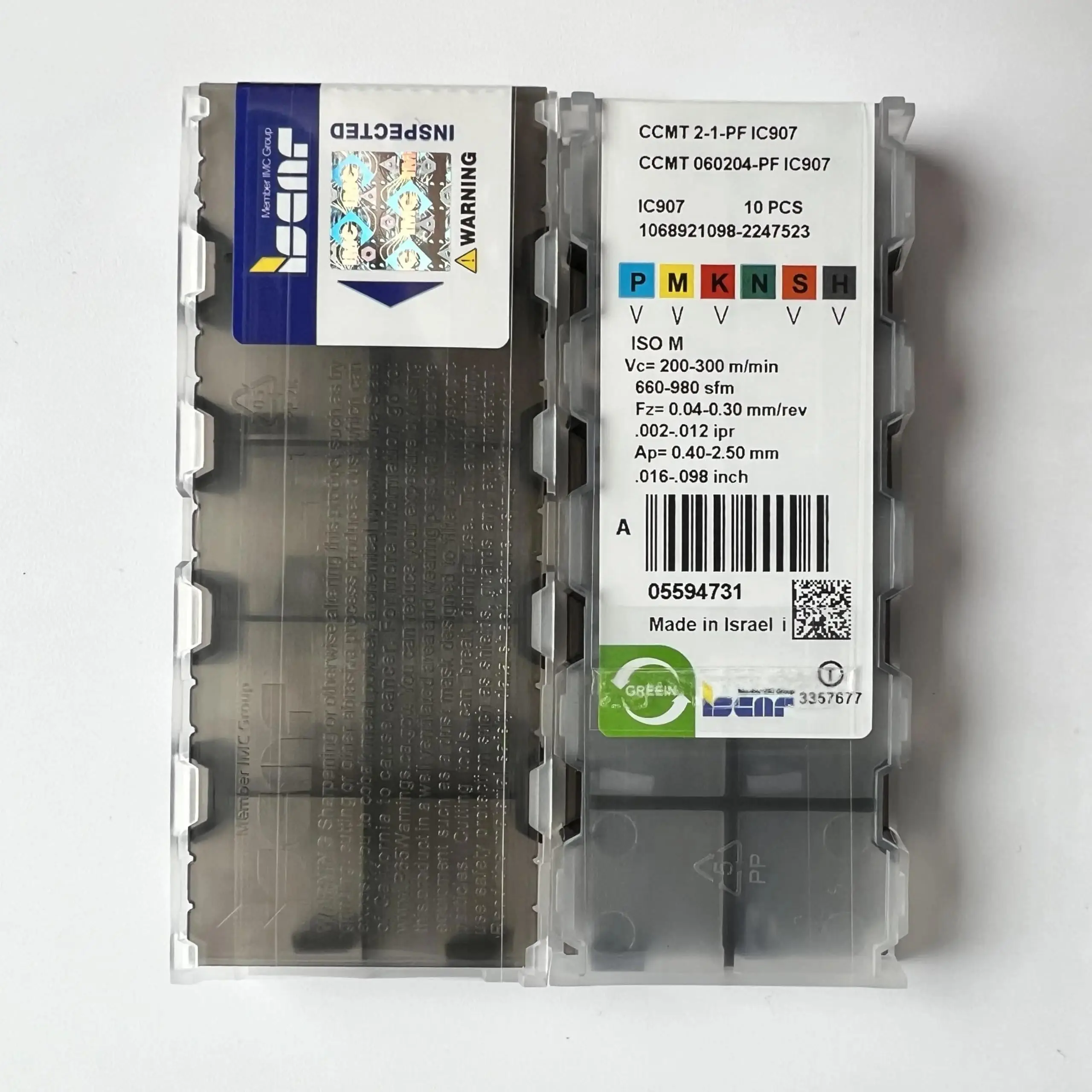 CCMT 060204 -PF IC907 /Оригинальное лезвие из сплава с ЧПУ, 10 шт. CCMT 060204 -PF IC907 /Оригинальное лезвие из сплава с ЧПУ, 10 шт.