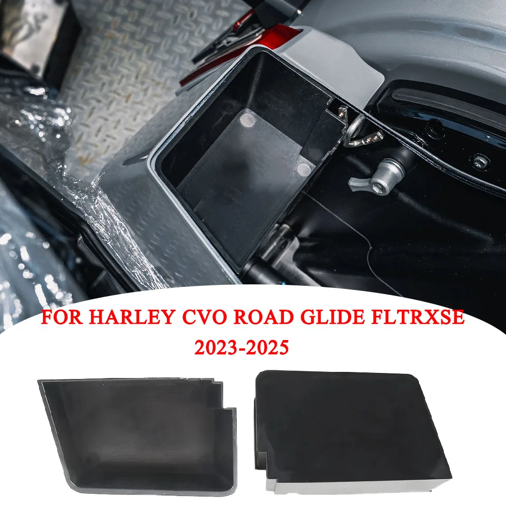 

Fit For Harley CVO Road Glide Street Glide 2023-2025, ABS Hard Saddlebag Storage Organizer Tray Cover Black ﻿high quality