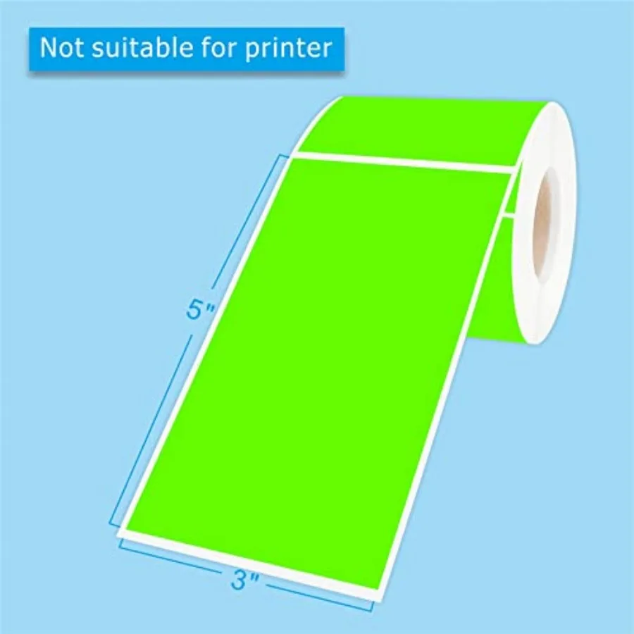 3 x 5 inch Recgle Sticker Labels, 250PCS Adhesive Color Coding Stickers for Moving Box Inventory Label